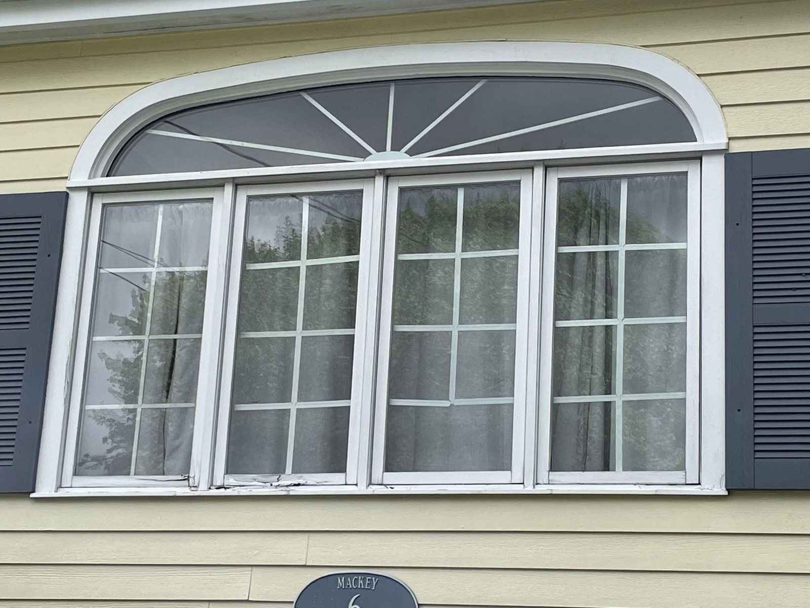 Original bow window before replacement